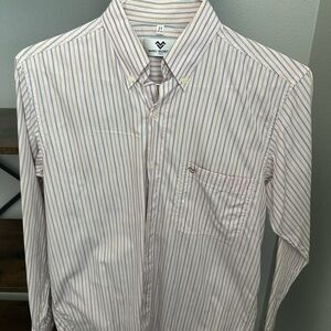 Mario Valentino Men's Striped Button-Down Shirt Sz 37